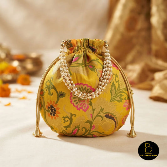 Banarasi Silk Potli Bags