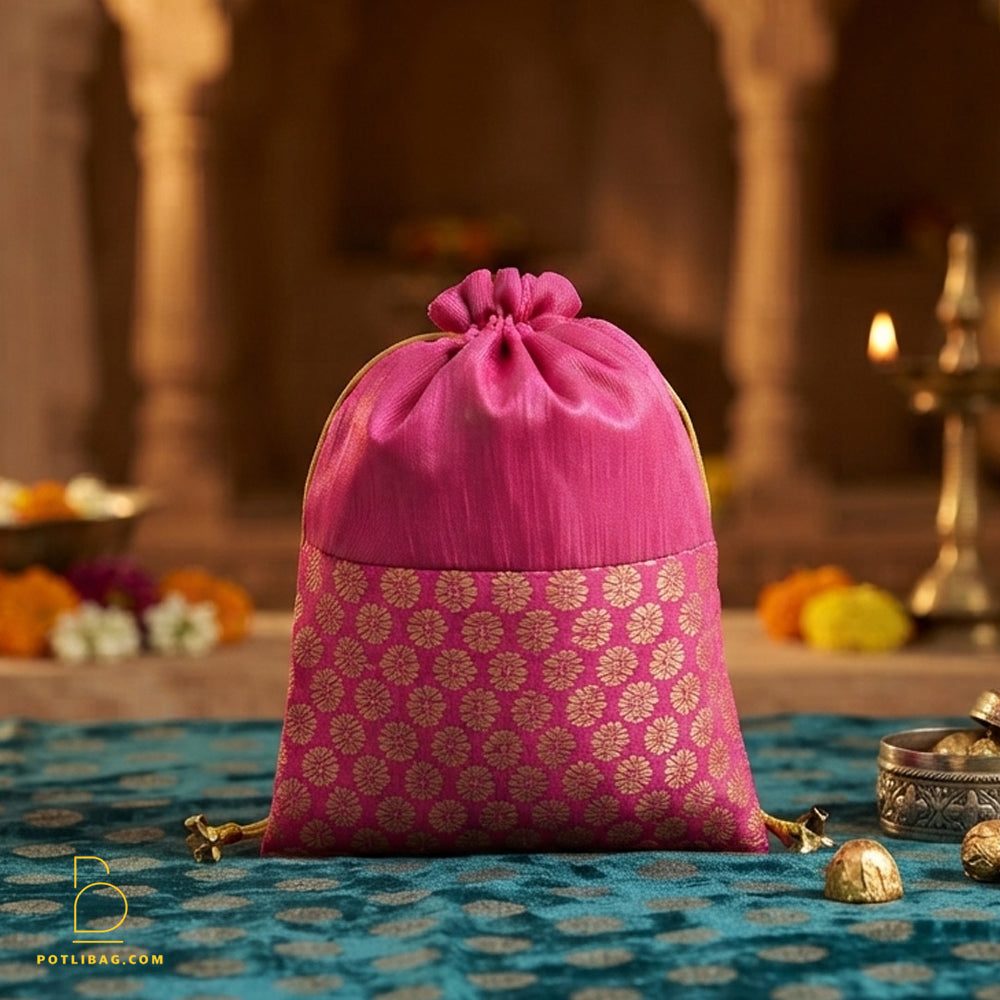 Silk Brocade Potli Bags