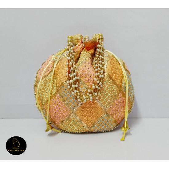 Embroidered Potli Bag