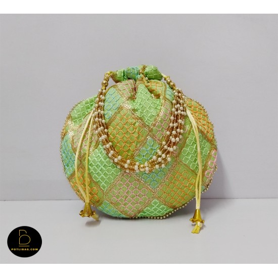 Embroidered Potli Bag - POTLIBAG-002